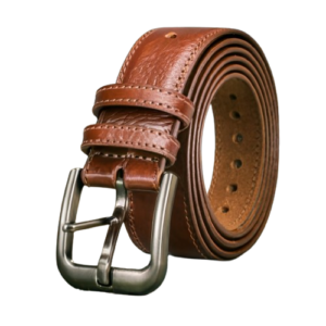 House of Leather Double Stitched Top Quality Mustard Leather Casual & Formal Belt for Men