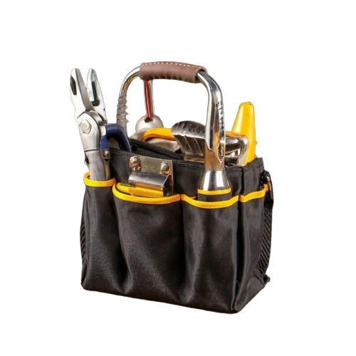 Heavy Duty Electrical Kit Waist Electrician Leather Tool Bag
