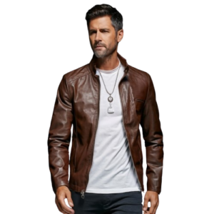Leather Men’s New Zealand Lambskin Leather Classic Open Bottom Jacket