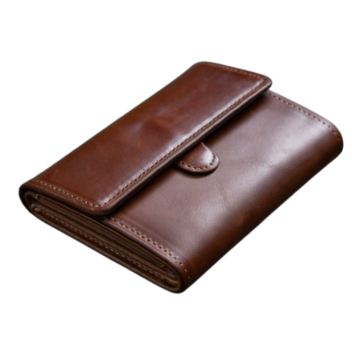 Men's Leather Wallet Slim Trifold with Id Window and Card Slots (2)