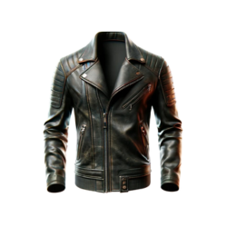 black Leather Biker Jacket