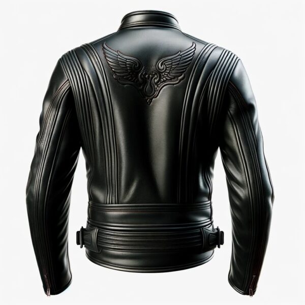 Best quality Vintage Motorcycle Black Leather Jacket