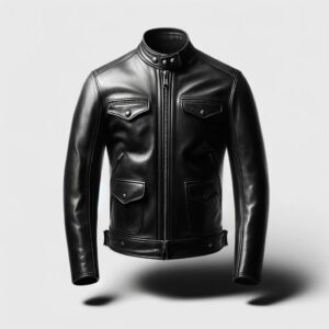Men Vintage Motorcycle Black Leather Jacket