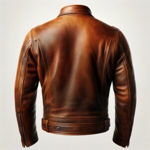 Top Quality Cowhide Brown Vintage Leather Jacket for Men