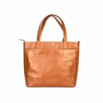 Brown Kaia Mini Shopper Tote Shoulder Bag For Women bck side