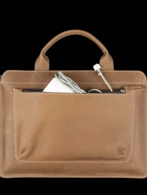 Companion Mini Brown Laptop Leather Bag