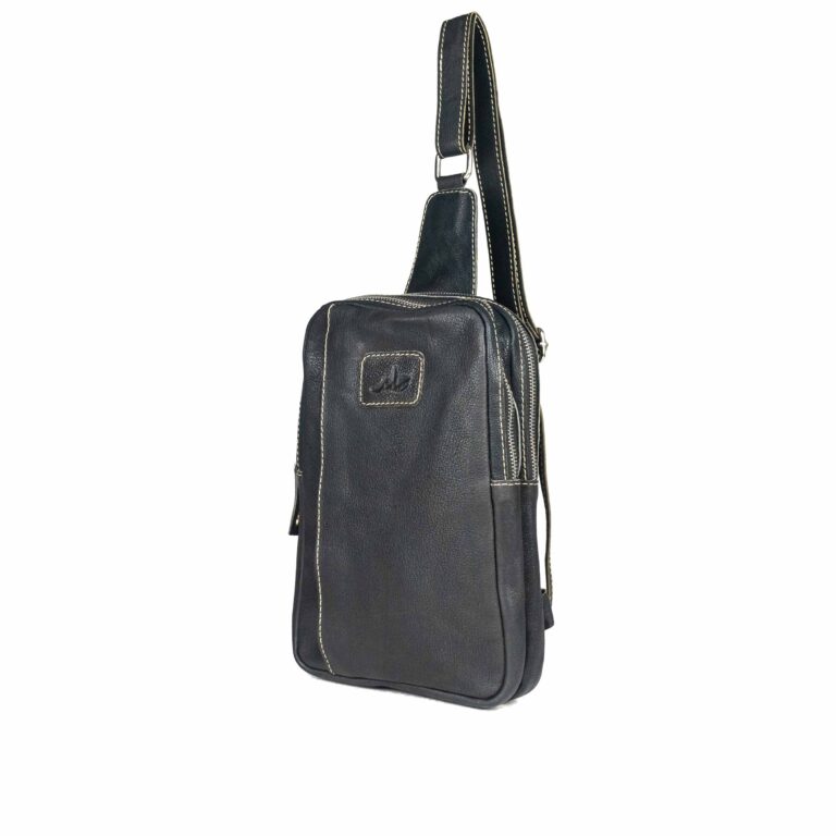 vertical Cross Body Leather Bag