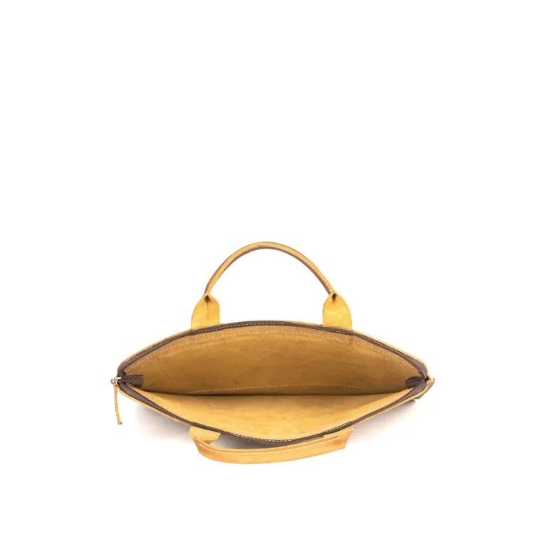 mini coper brown leather laptop bag leather clout